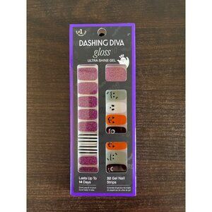 NIP Dashing Diva Gloss Press-On Nails Ultra Shine Gel Monster League 32 Gel Nail